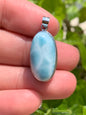 AAA Natural Authentic Dominican Larimar Pendant,Gems Jewelry,Gems Pendant,Crystal Pendant ET873