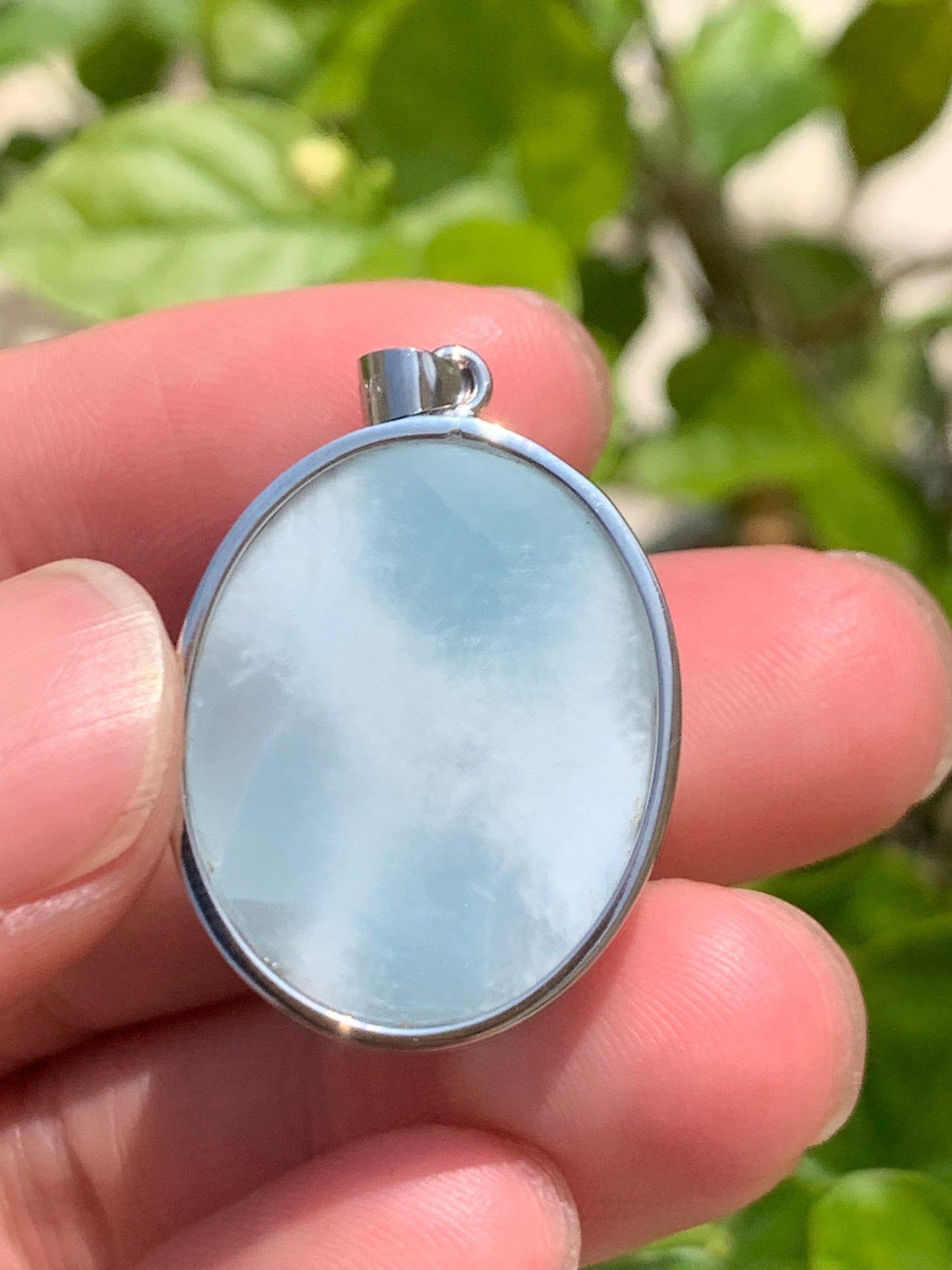 AAA Natural Authentic Dominican Larimar Pendant,Gems Jewelry,Gems Pendant,Crystal Pendant ET875