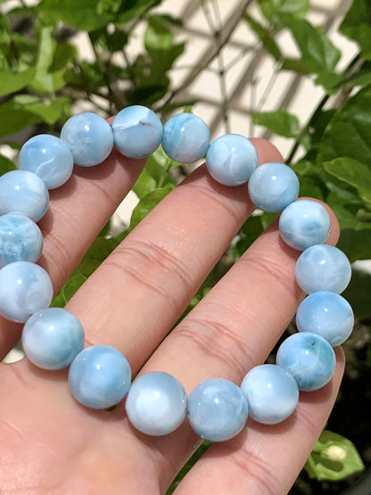 AAA Natural Authentic Dominican Larimar Bracelet,Larimar,Crystal Bracelet,Gems Bracelet ET895