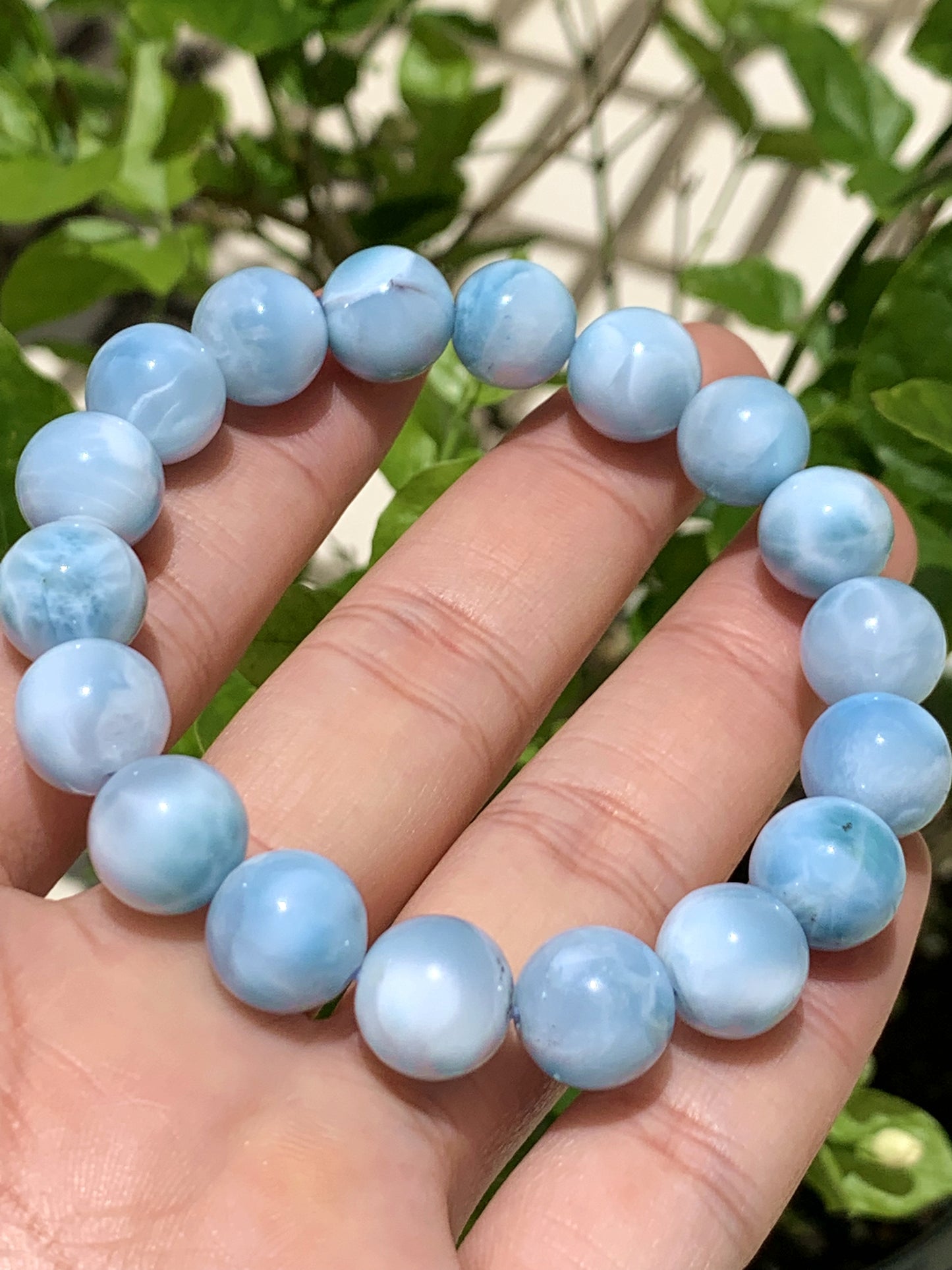 AAA Natural Authentic Dominican Larimar Bracelet,Larimar,Crystal Bracelet,Gems Bracelet ET895