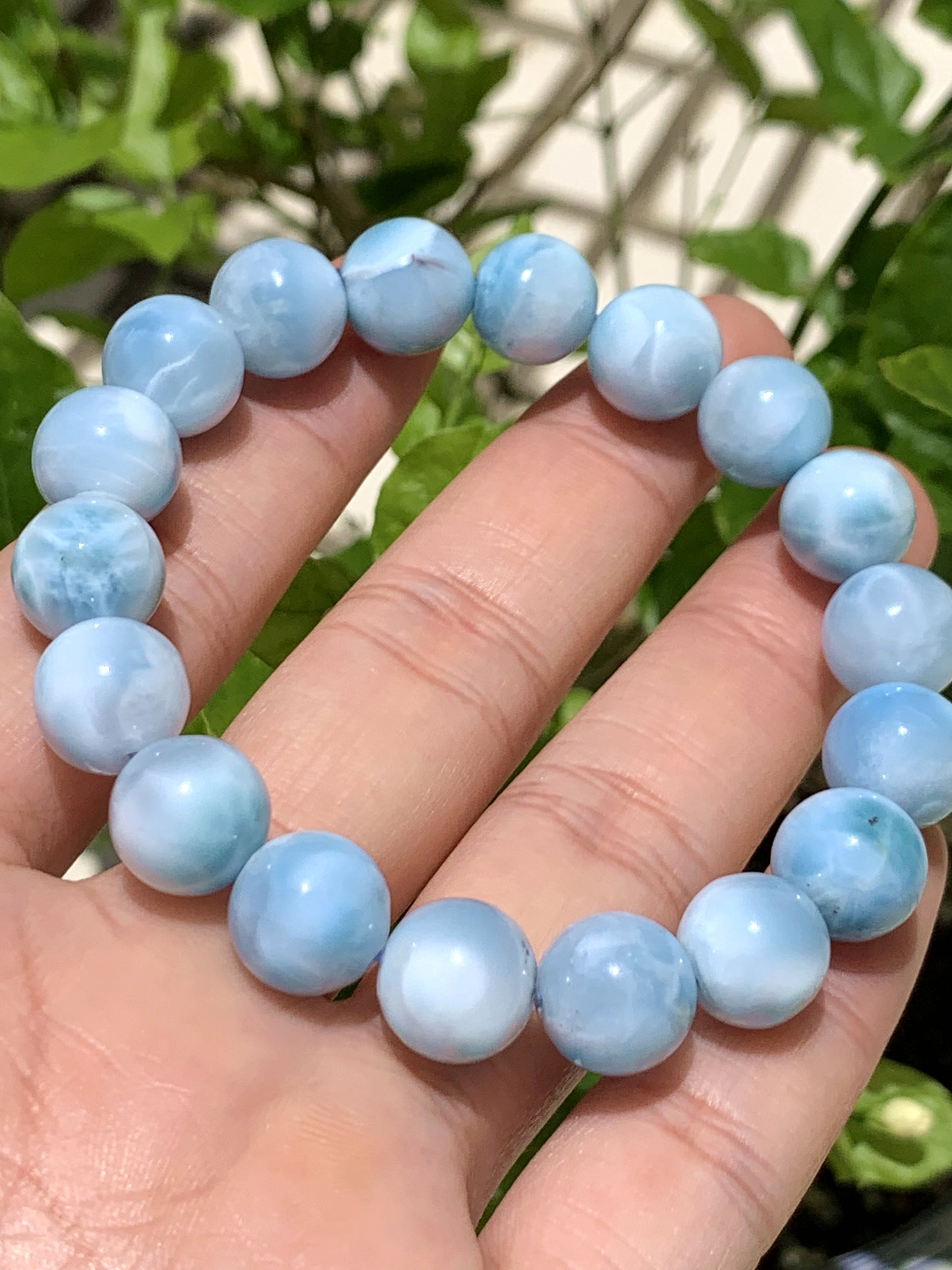 AAA Natural Authentic Dominican Larimar Bracelet,Larimar,Crystal Bracelet,Gems Bracelet ET895