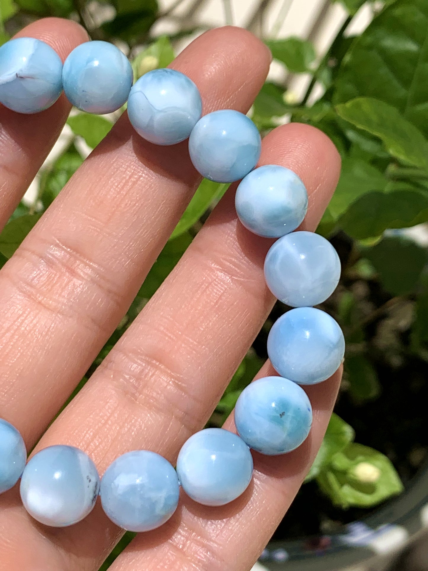 AAA Natural Authentic Dominican Larimar Bracelet,Larimar,Crystal Bracelet,Gems Bracelet ET895