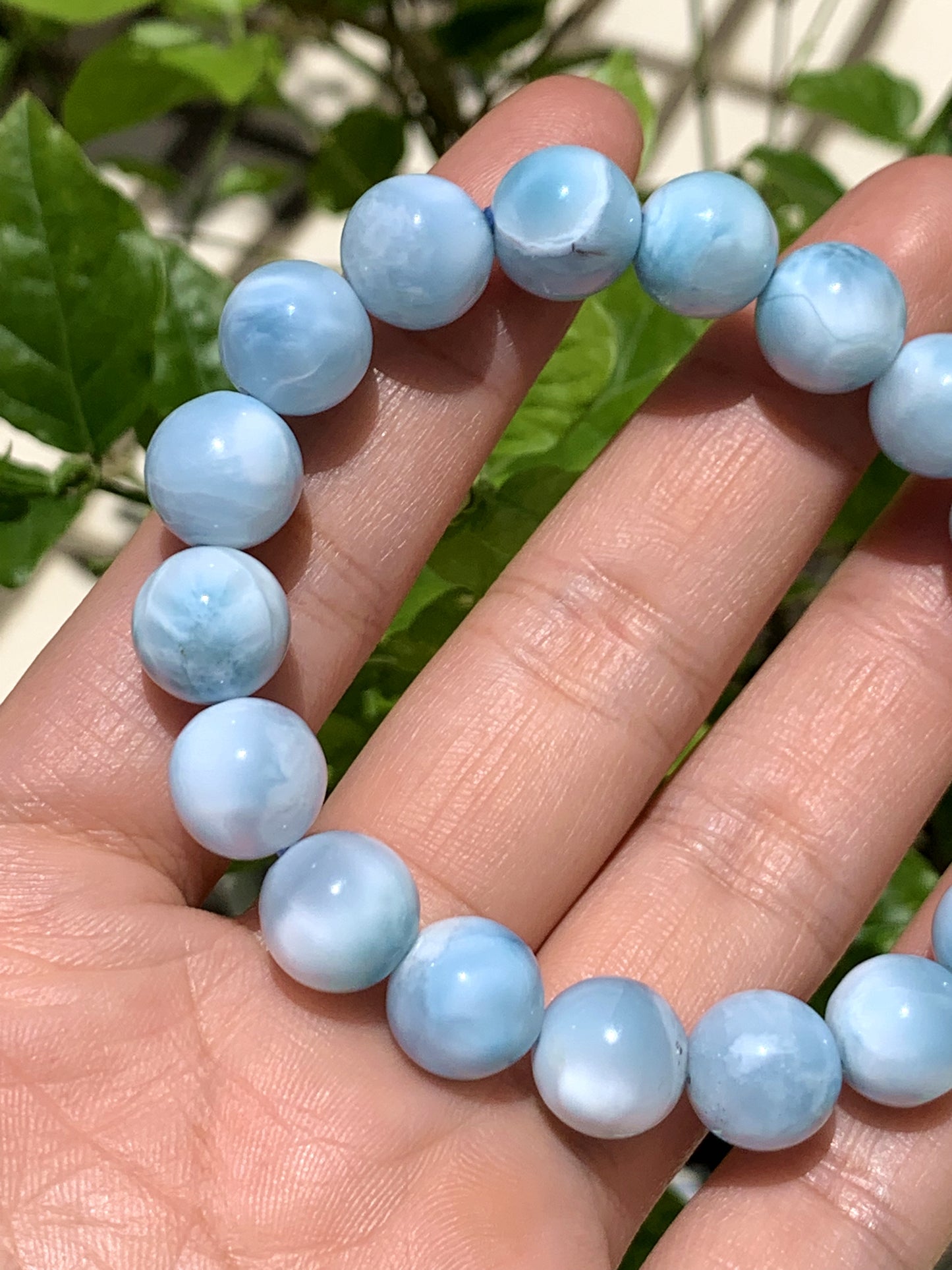 AAA Natural Authentic Dominican Larimar Bracelet,Larimar,Crystal Bracelet,Gems Bracelet ET895