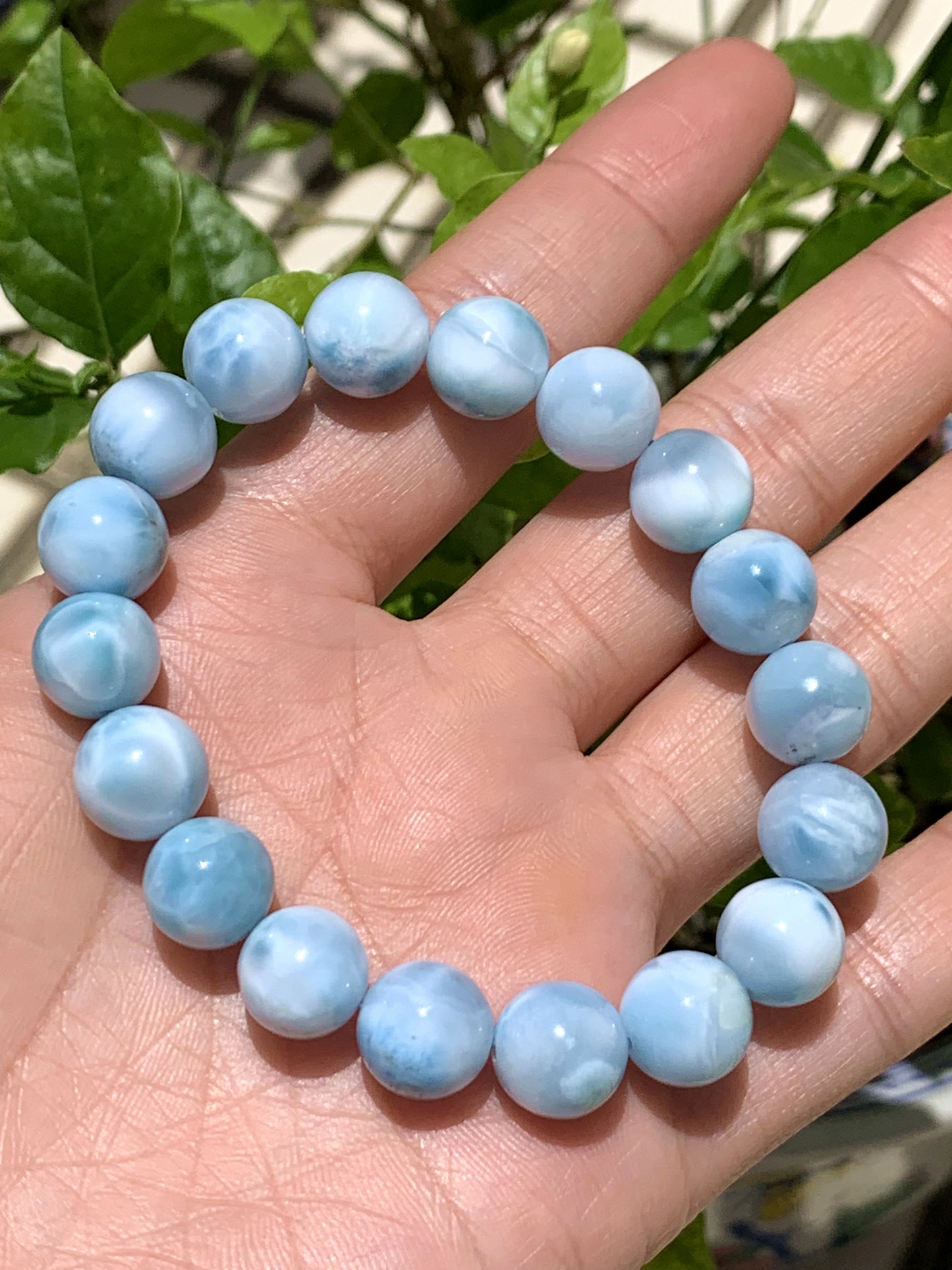 AAA Natural Authentic Dominican Larimar Bracelet,Larimar,Crystal Bracelet,Gems Bracelet ET895