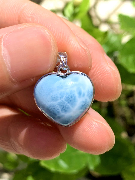 AAA Natural Authentic Dominican Larimar Pendant,Gems Jewelry,Gems Pendant,Crystal Pendant ET897