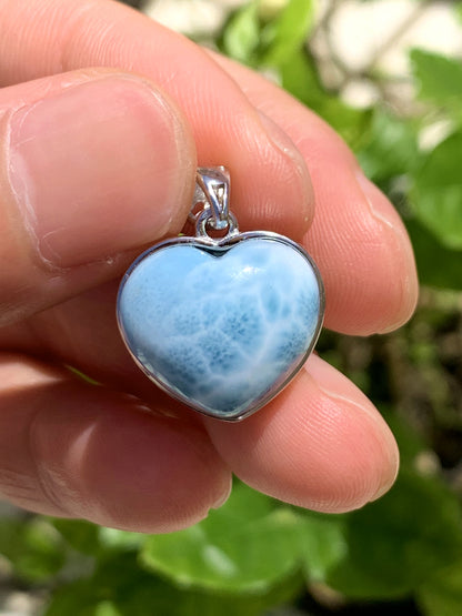 AAA Natural Authentic Dominican Larimar Pendant,Gems Jewelry,Gems Pendant,Crystal Pendant ET897