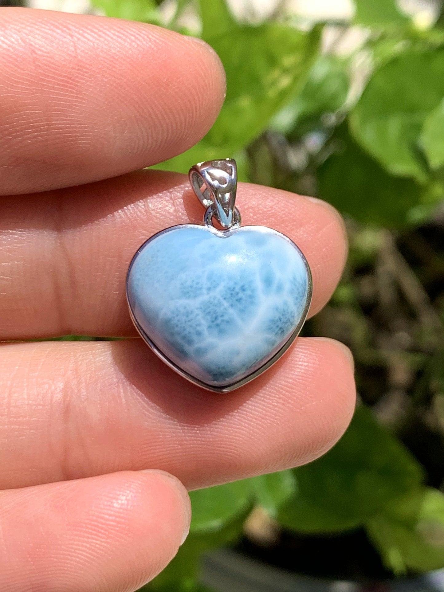 AAA Natural Authentic Dominican Larimar Pendant,Gems Jewelry,Gems Pendant,Crystal Pendant ET897