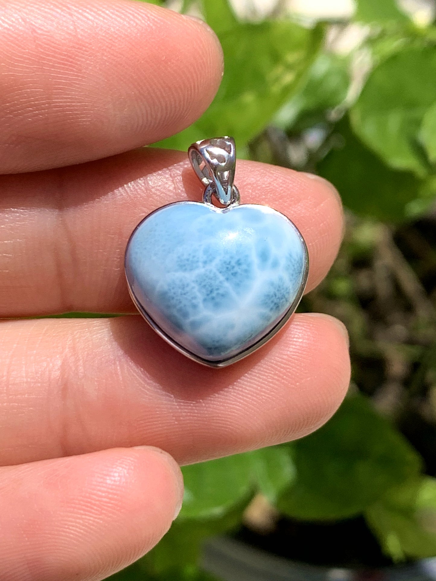 AAA Natural Authentic Dominican Larimar Pendant,Gems Jewelry,Gems Pendant,Crystal Pendant ET897