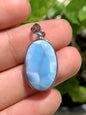 AAA Natural Authentic Dominican Larimar Pendant,Gems Jewelry,Gems Pendant,Crystal Pendant ET899