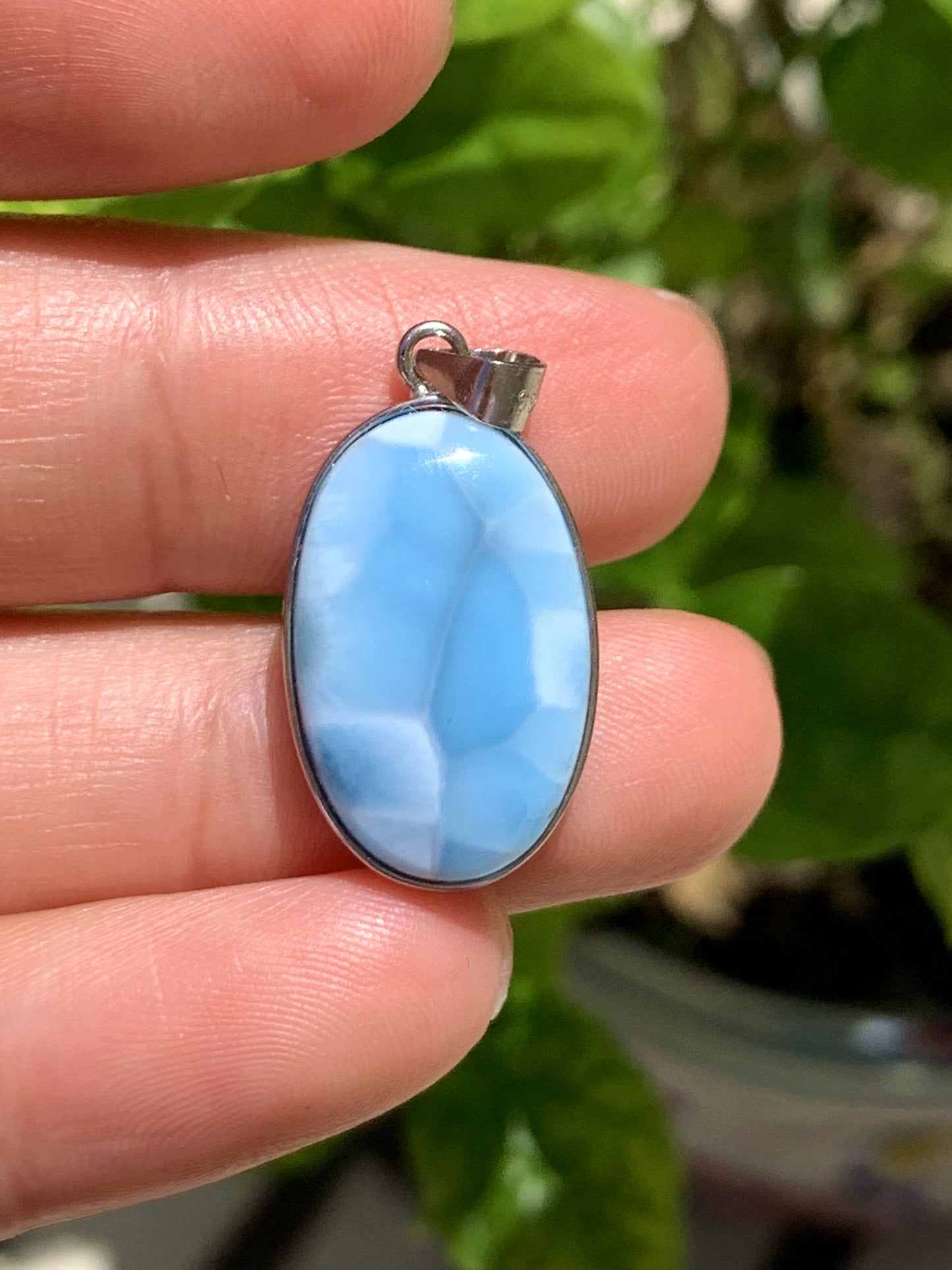 AAA Natural Authentic Dominican Larimar Pendant,Gems Jewelry,Gems Pendant,Crystal Pendant ET899