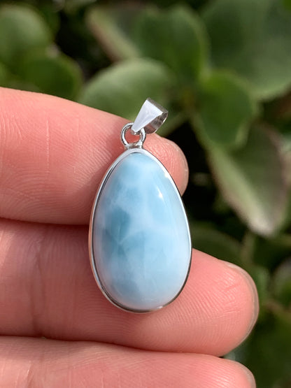 AAA Natural Authentic Dominican Larimar Pendant,Gems Jewelry,Gems Pendant,Crystal Pendant ET907