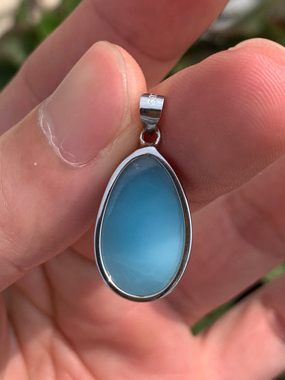 AAA Natural Authentic Dominican Larimar Pendant,Gems Jewelry,Gems Pendant,Crystal Pendant ET907