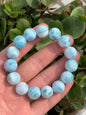 AAA Natural Authentic Dominican Larimar Bracelet,Larimar,Crystal Bracelet,Gems Bracelet ET911