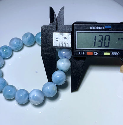 AAA Natural Authentic Dominican Larimar Bracelet,Gems Jewelry,Gems Bracelet,Crystal Bracelet ET881