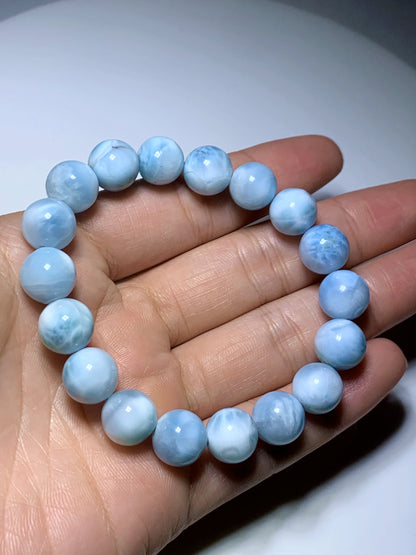 AAA Natural Authentic Dominican Larimar Bracelet,Larimar,Crystal Bracelet,Gems Bracelet ET895