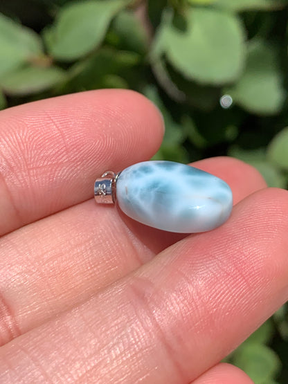 AAA Natural Authentic Dominican Larimar Pendant,Gems Jewelry,Gems Pendant,Crystal Pendant ET920