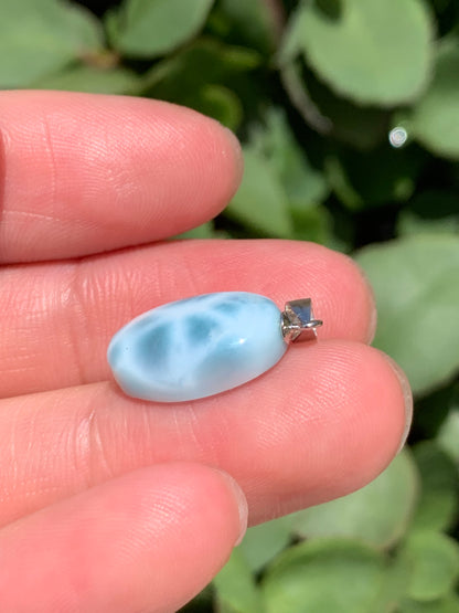 AAA Natural Authentic Dominican Larimar Pendant,Gems Jewelry,Gems Pendant,Crystal Pendant ET920