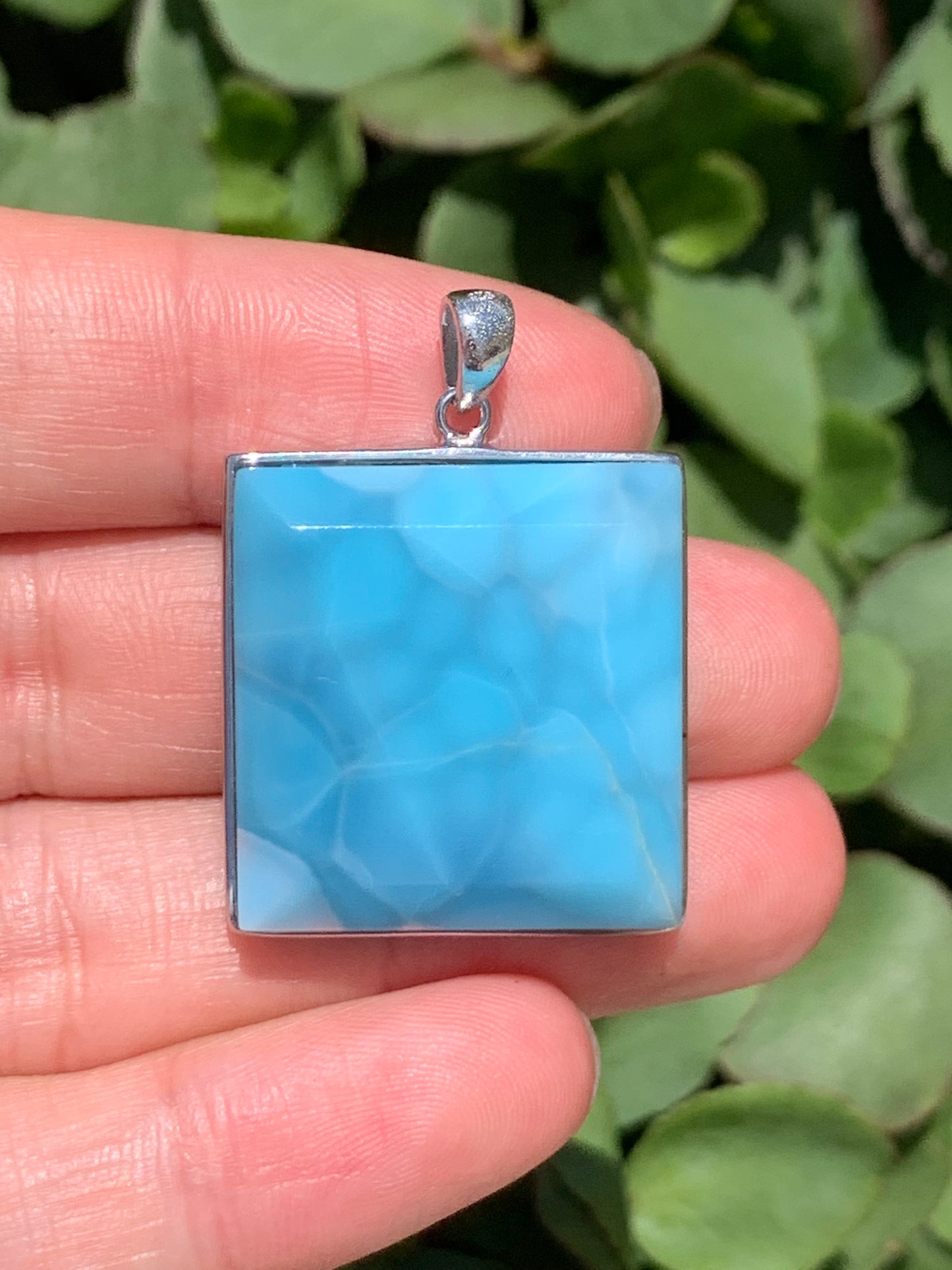 AAA Natural Authentic Dominican Larimar Pendant,Gems Jewelry,Gems Pendant,Crystal Pendant ET929