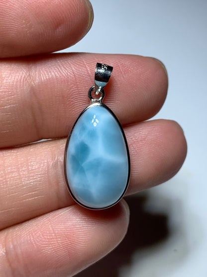 AAA Natural Authentic Dominican Larimar Pendant,Gems Jewelry,Gems Pendant,Crystal Pendant ET907