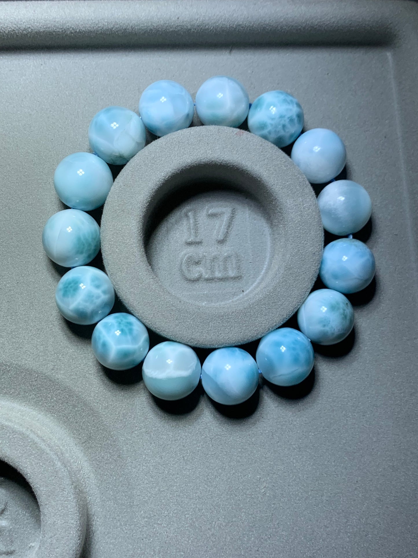 AAA Natural Authentic Dominican Larimar Bracelet,Larimar,Crystal Bracelet,Gems Bracelet ET911