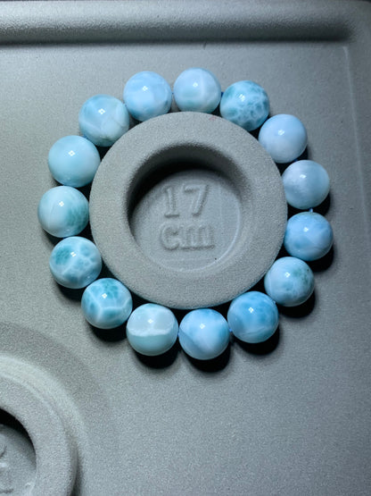 AAA Natural Authentic Dominican Larimar Bracelet,Larimar,Crystal Bracelet,Gems Bracelet ET911