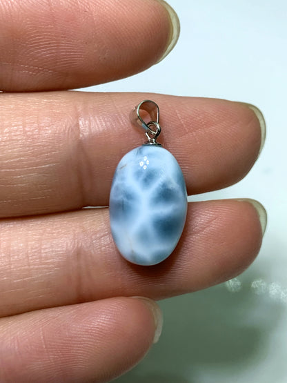 AAA Natural Authentic Dominican Larimar Pendant,Gems Jewelry,Gems Pendant,Crystal Pendant ET920