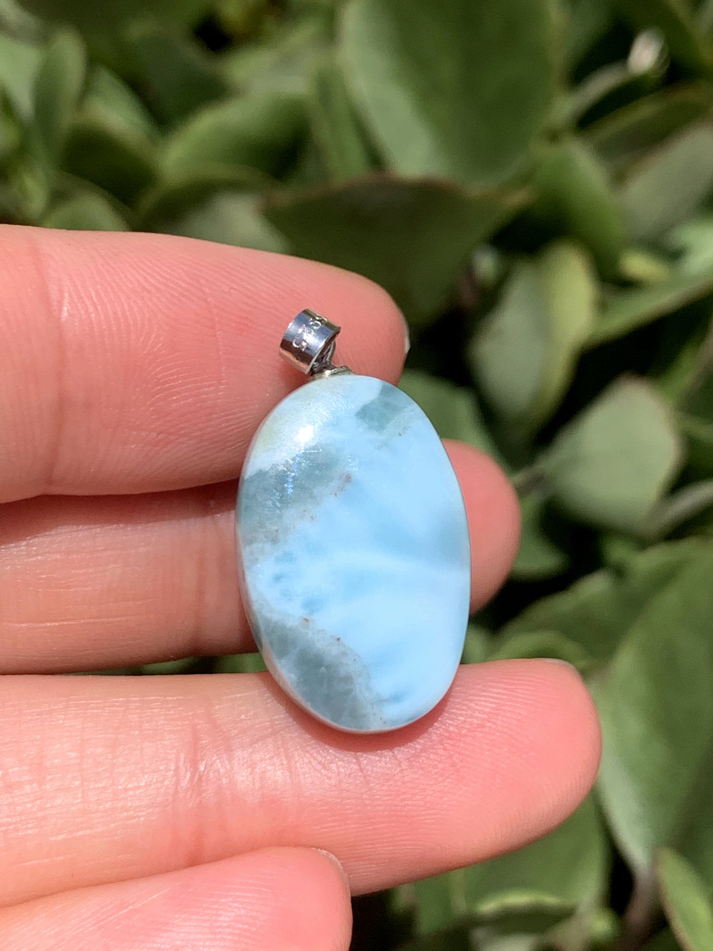 AA++ Natural Authentic Dominican Larimar Pendant,Gems Jewelry,Gems Pendant,Crystal Pendant,ET952