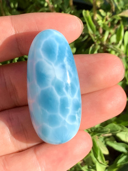 AAAAA+ Natural Authentic Dominican Larimar Pendant,Larimar Stone, Collectible Larimar,Larimar Jewelry ET960