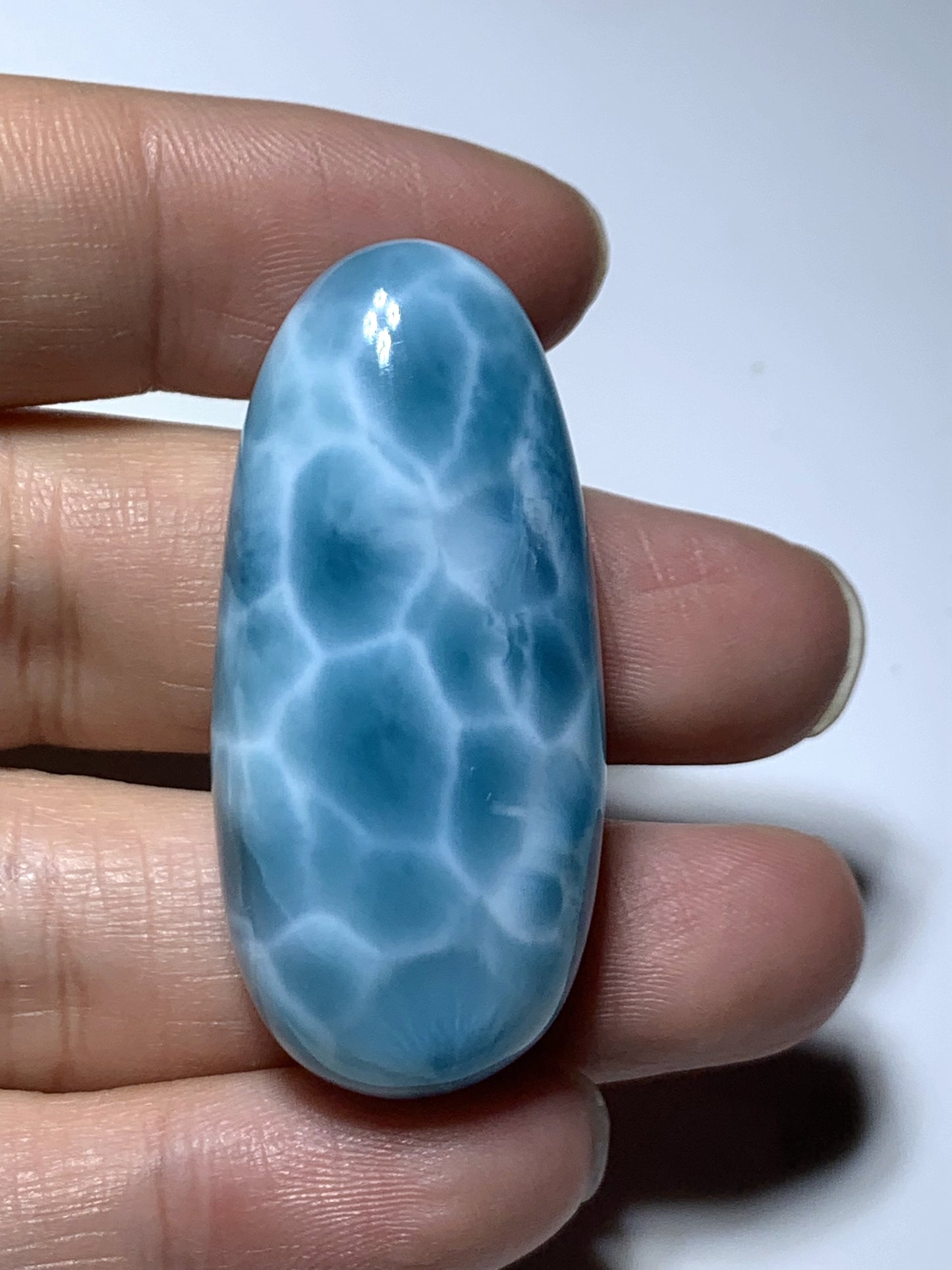 AAAAA+ Natural Authentic Dominican Larimar Pendant,Larimar Stone, Collectible Larimar,Larimar Jewelry ET960