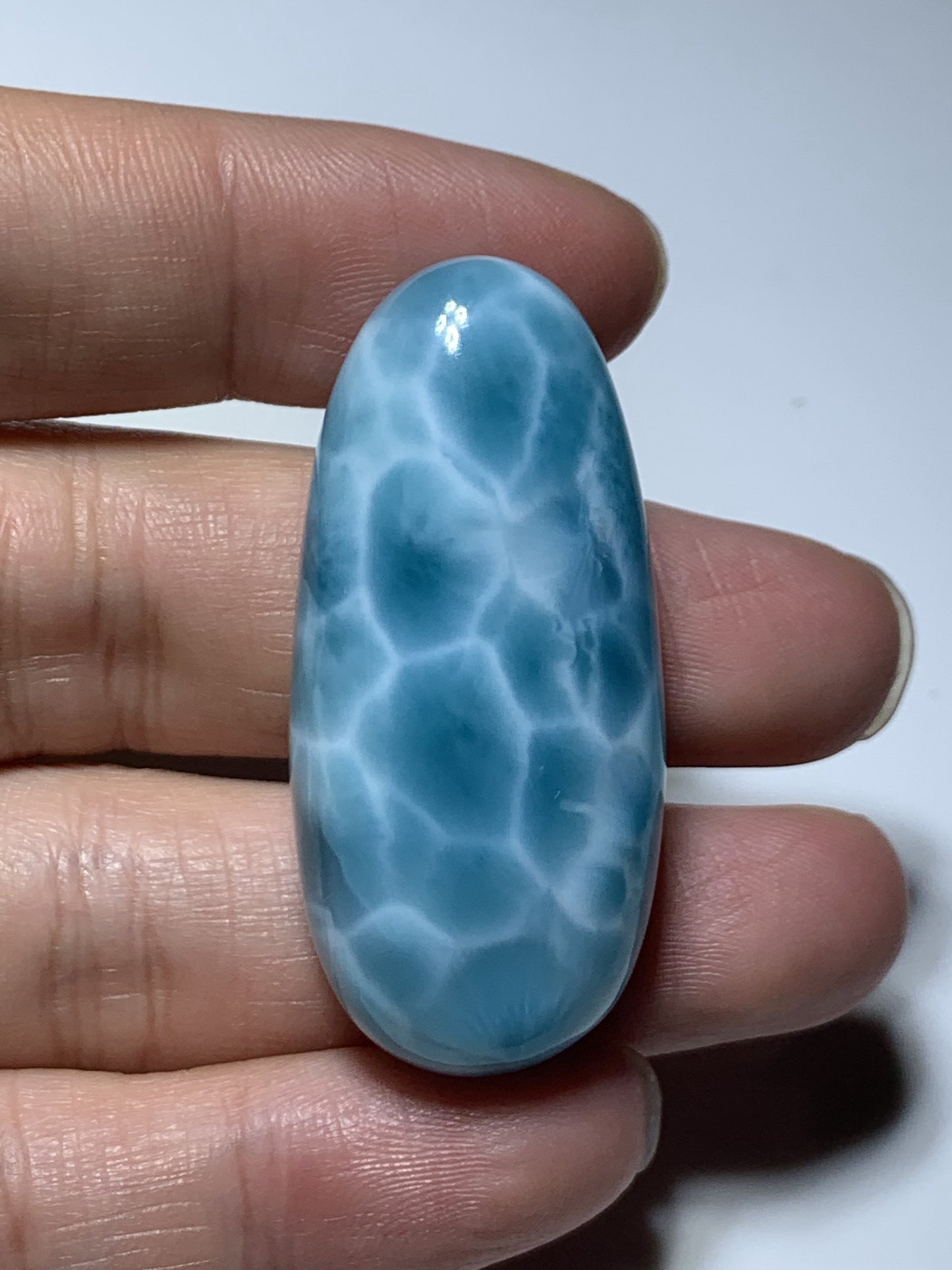 AAAAA+ Natural Authentic Dominican Larimar Pendant,Larimar Stone, Collectible Larimar,Larimar Jewelry ET960