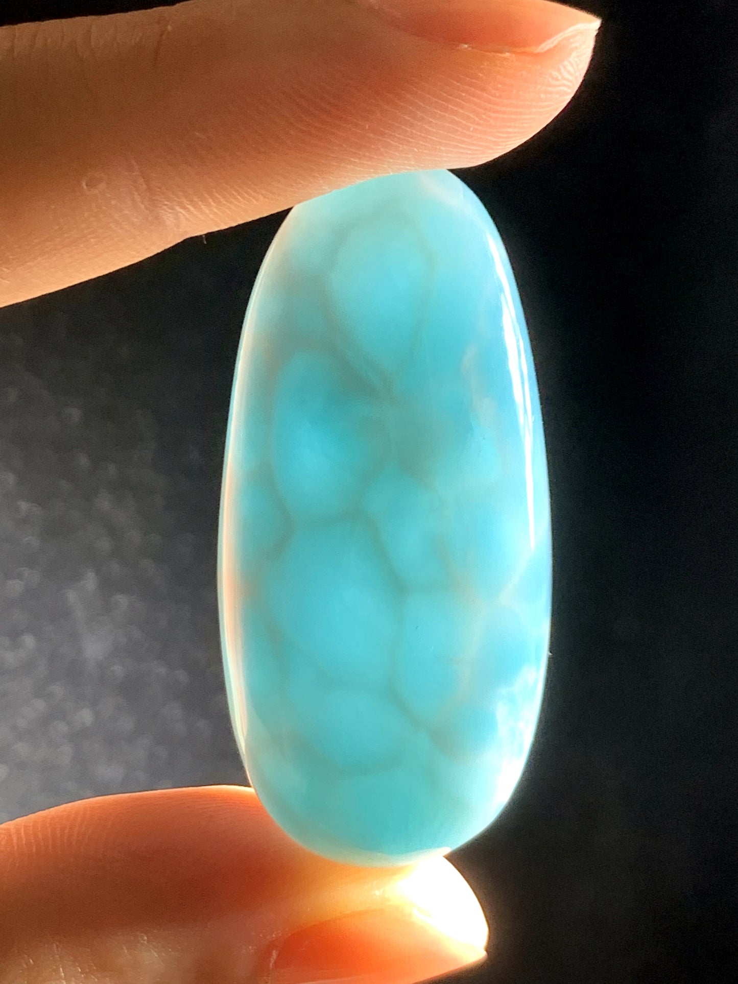 AAAAA+ Natural Authentic Dominican Larimar Pendant,Larimar Stone, Collectible Larimar,Larimar Jewelry ET960