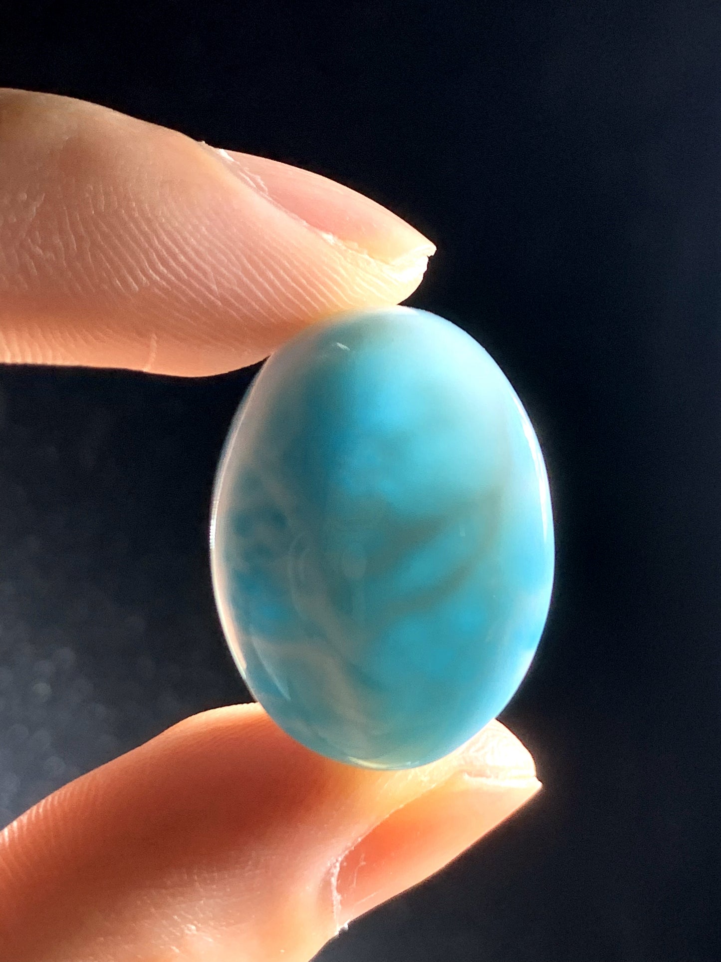 AAA Natural Authentic Dominican Larimar Pendant,Gems Jewelry,Gems Pendant,Crystal Pendant ET963