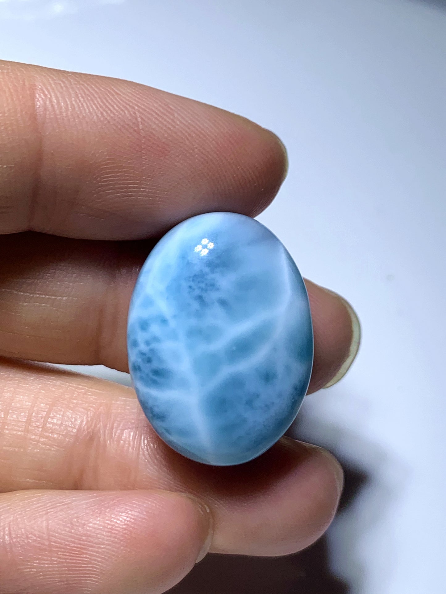 AAA Natural Authentic Dominican Larimar Pendant,Gems Jewelry,Gems Pendant,Crystal Pendant ET963