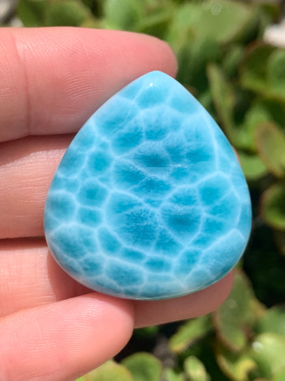 AAAAA Natural Dominican Larimar Pendant, Larimar Stone, Larimar Jewelry, Collectible Quality Gems ET976