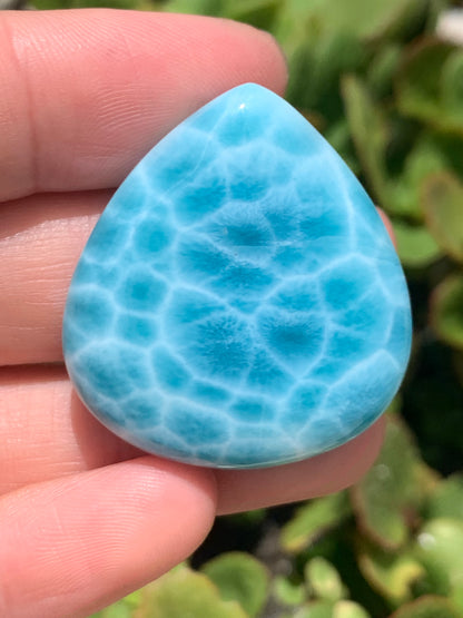 AAAAA Natural Dominican Larimar Pendant, Larimar Stone, Larimar Jewelry, Collectible Quality Gems ET976