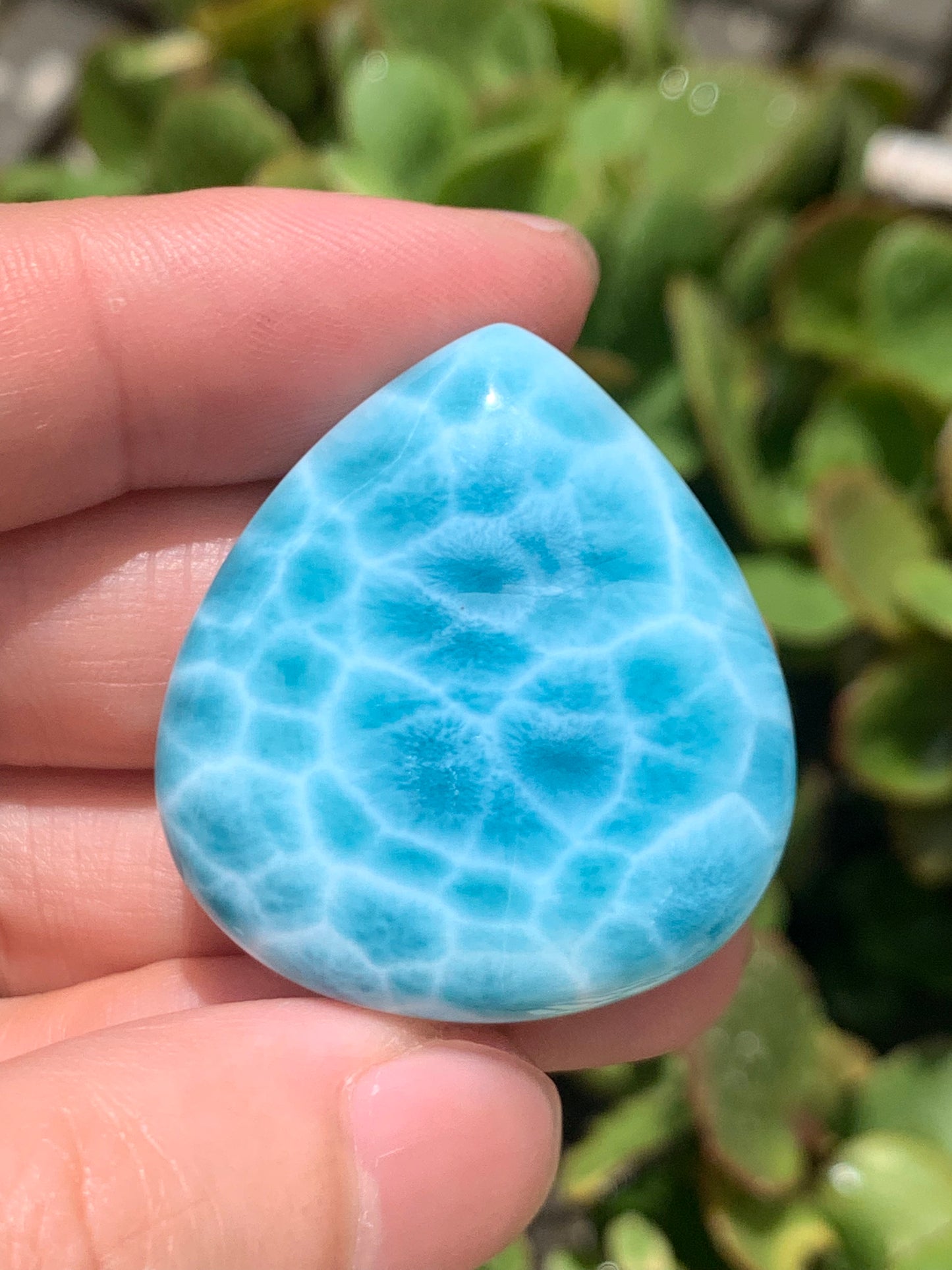 AAAAA Natural Dominican Larimar Pendant, Larimar Stone, Larimar Jewelry, Collectible Quality Gems ET976