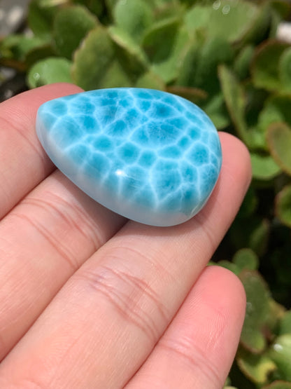 AAAAA Natural Dominican Larimar Pendant, Larimar Stone, Larimar Jewelry, Collectible Quality Gems ET976