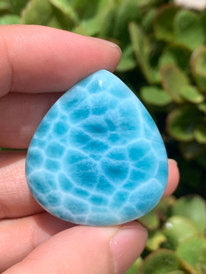 AAAAA Natural Dominican Larimar Pendant, Larimar Stone, Larimar Jewelry, Collectible Quality Gems ET976