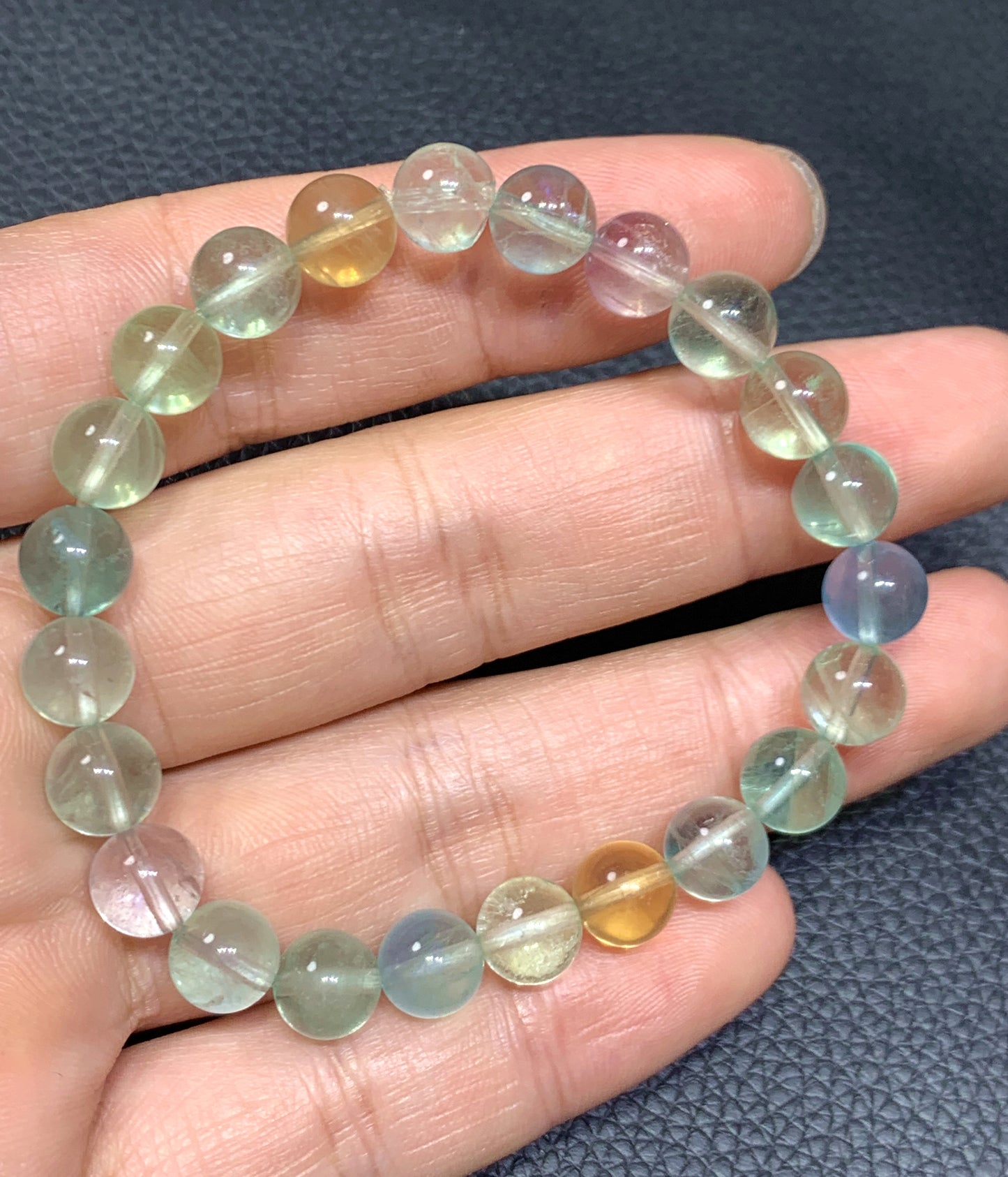 AAAA Authentic Natural Fluorite Bracelet,8mm Bracelet,Gemstone Bracelet,Handmade Jewelry,Women Bracelet ET989