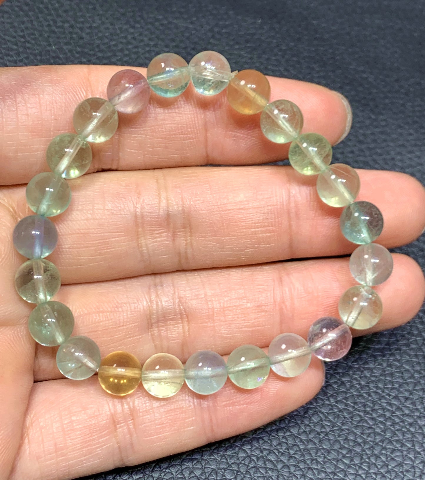 AAAA Authentic Natural Fluorite Bracelet,8mm Bracelet,Gemstone Bracelet,Handmade Jewelry,Women Bracelet ET989