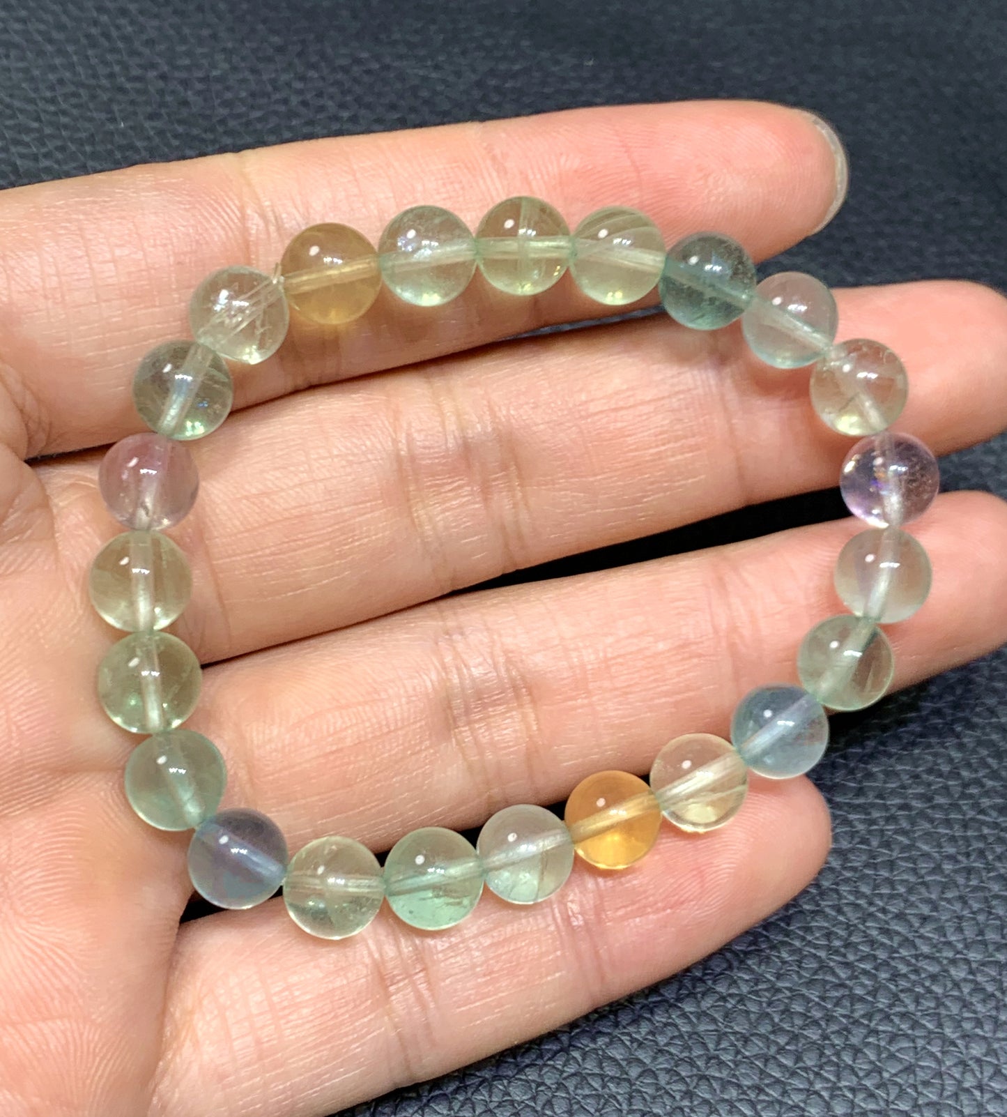 AAAA Authentic Natural Fluorite Bracelet,8mm Bracelet,Gemstone Bracelet,Handmade Jewelry,Women Bracelet ET989