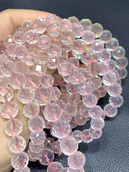 Natrual Rose Quartz Bracelet,Crystal Bracelet,Gems Bracelet,10mm Bracelet,12mm Bracelet,,Gemstone Bracelet,Handmade Jewelry,ET1008