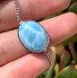 AAA++ Natural Authentic Dominican Larimar Bracelet,Gems Jewelry,Gems Bracelet,Crystal Bracelet ET1046