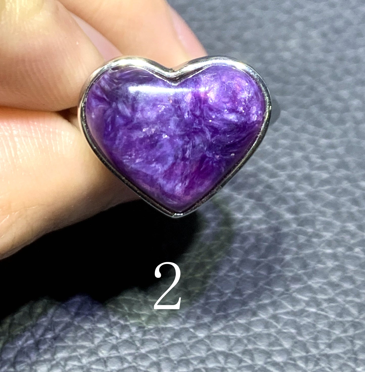 Charoite,AAAA Natural Russian Charoite Ring,Charoite Ring,S925 Ring,Handmade Gift,Graduation Gifts ET122