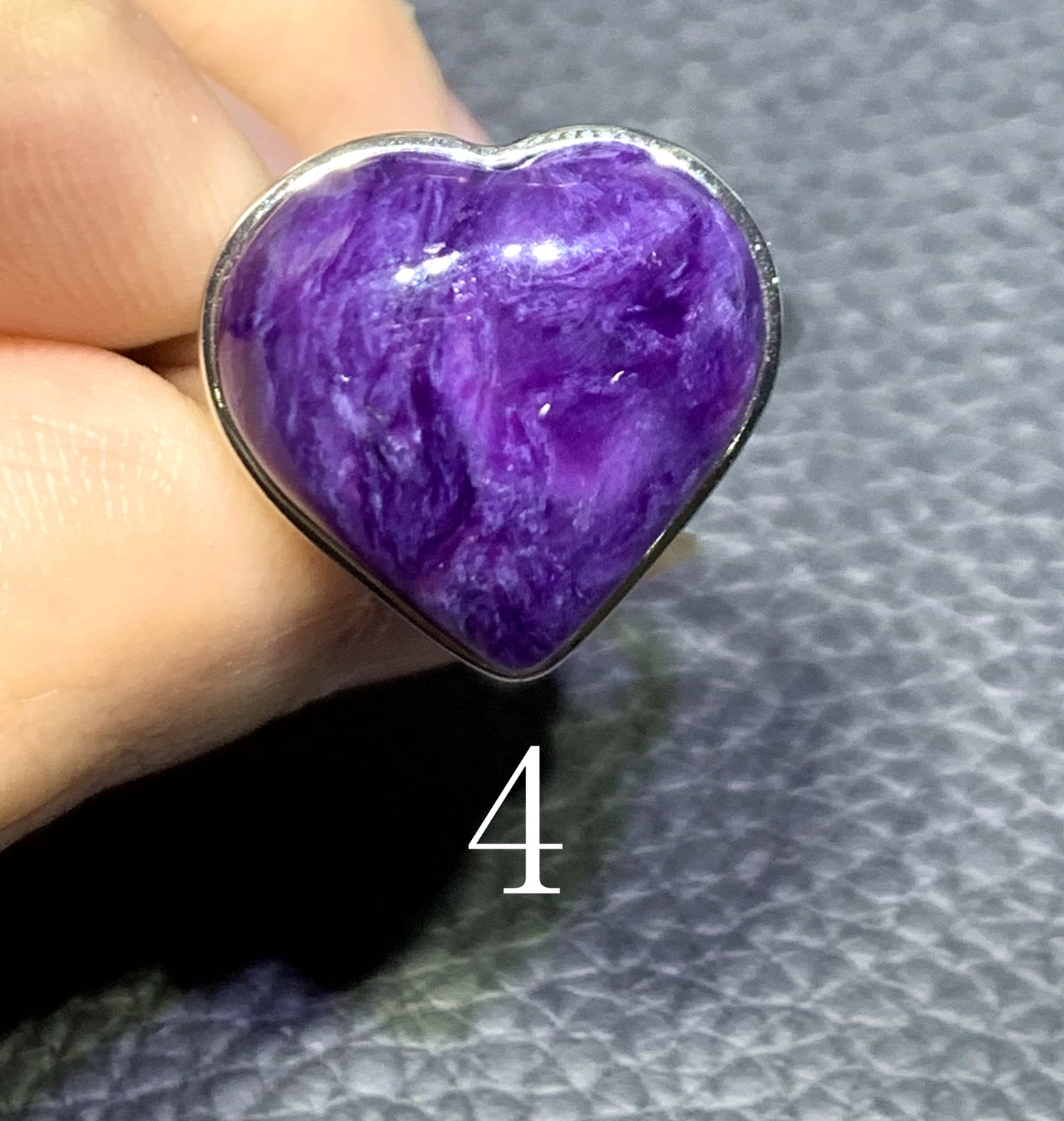 Charoite,AAAA Natural Russian Charoite Ring,Charoite Ring,S925 Ring,Handmade Gift,Graduation Gifts ET122