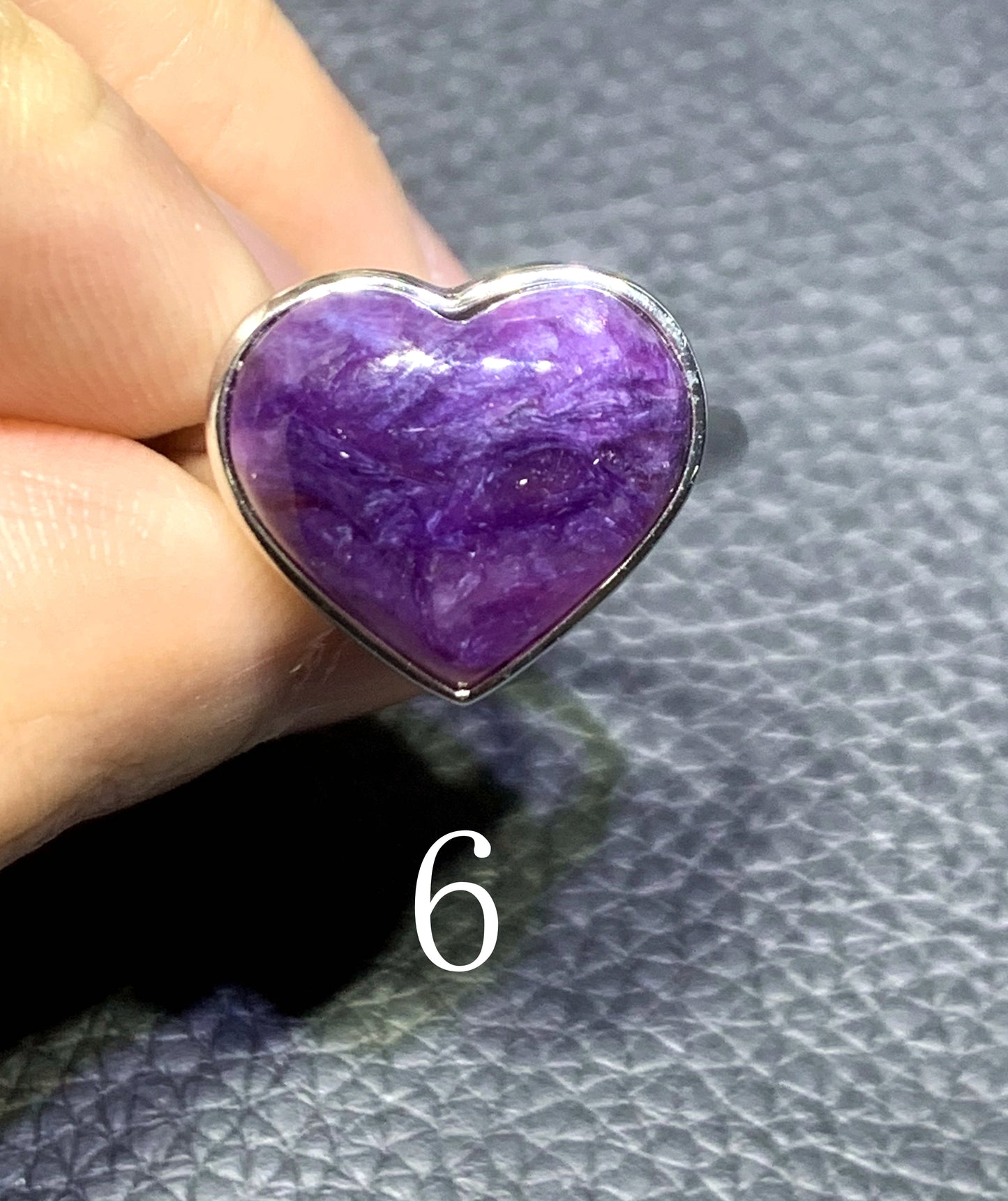 Charoite,AAAA Natural Russian Charoite Ring,Charoite Ring,S925 Ring,Handmade Gift,Graduation Gifts ET122