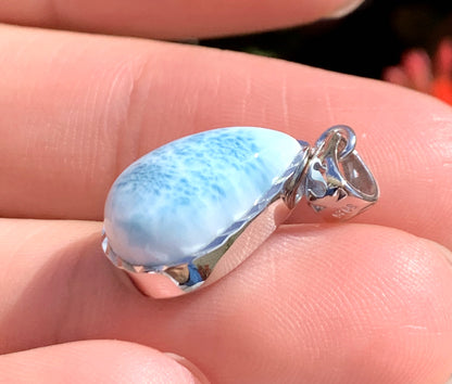 AAA Natural Authentic Dominican Larimar Pendant,Gems Jewelry,Gems Pendant,Crystal Pendant,ET645