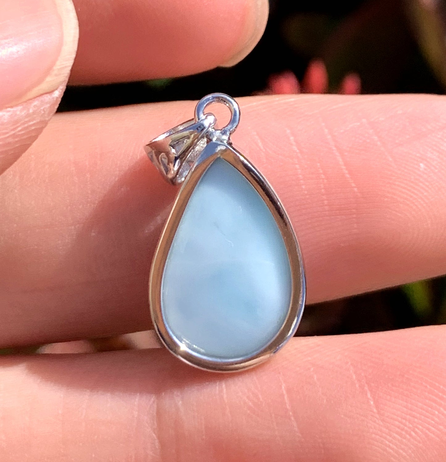 AAA Natural Authentic Dominican Larimar Pendant,Gems Jewelry,Gems Pendant,Crystal Pendant,ET645