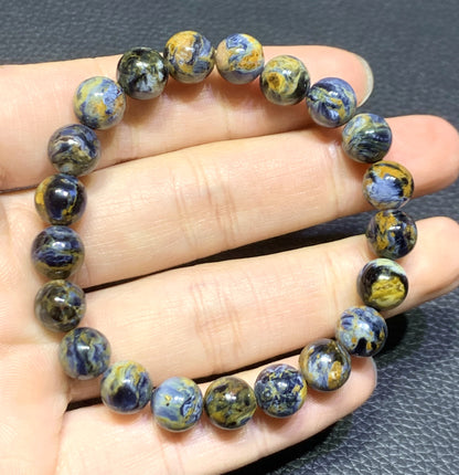 AAAA+ Authentic Natural Namibia Pietersite Bracelet,9mm Bracelet,Colored Bracelet,Handmade Jewelry ET852