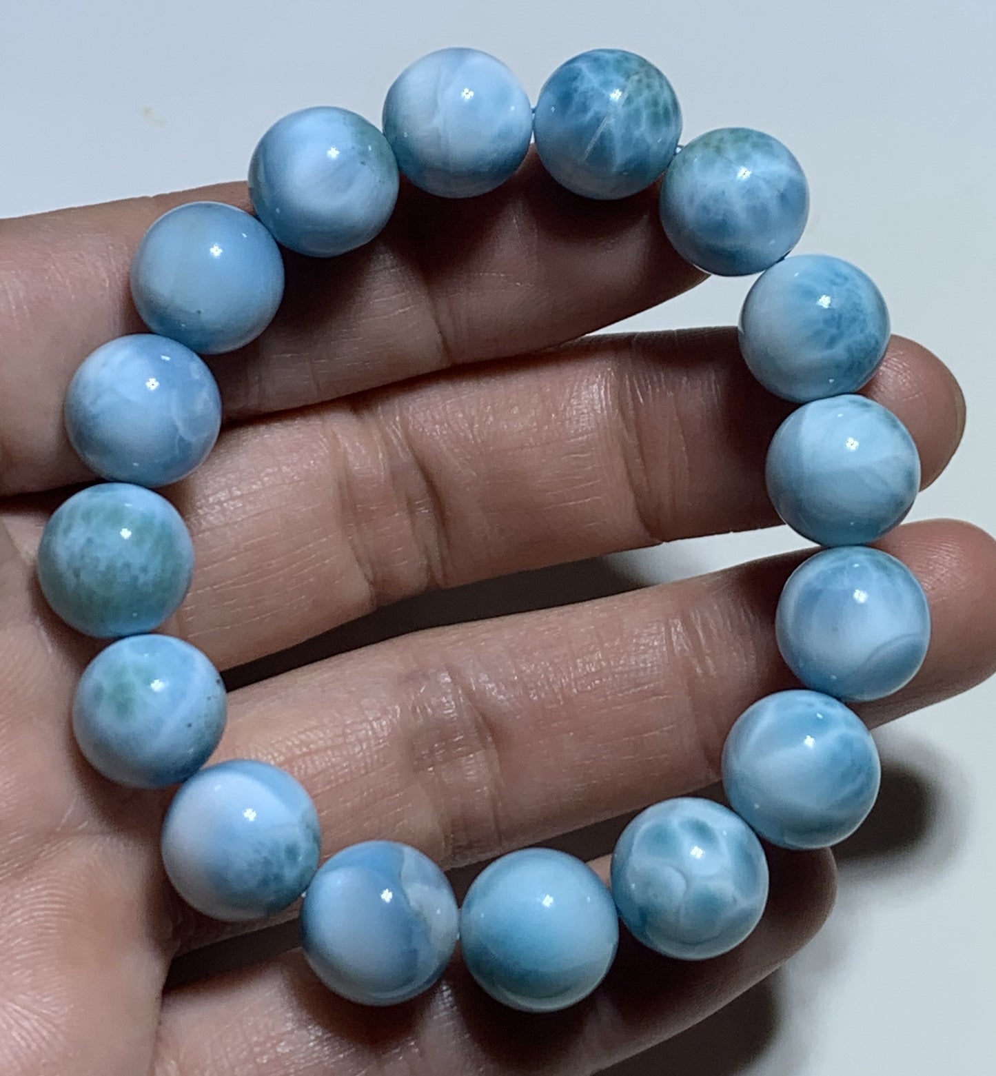 AAA Natural Authentic Dominican Larimar Bracelet,Larimar,Crystal Bracelet,Gems Bracelet ET626(01)